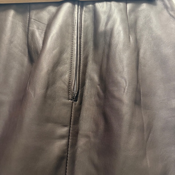 Vintage Danier chocolate brown leather maxi skirt - Picture 5 of 8